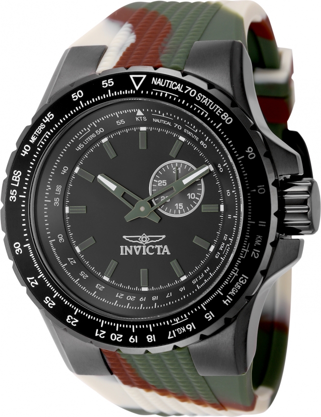 invicta aviator quartz black dial men's watch 49730 invicta aviator quartz black dial men's watch 49730