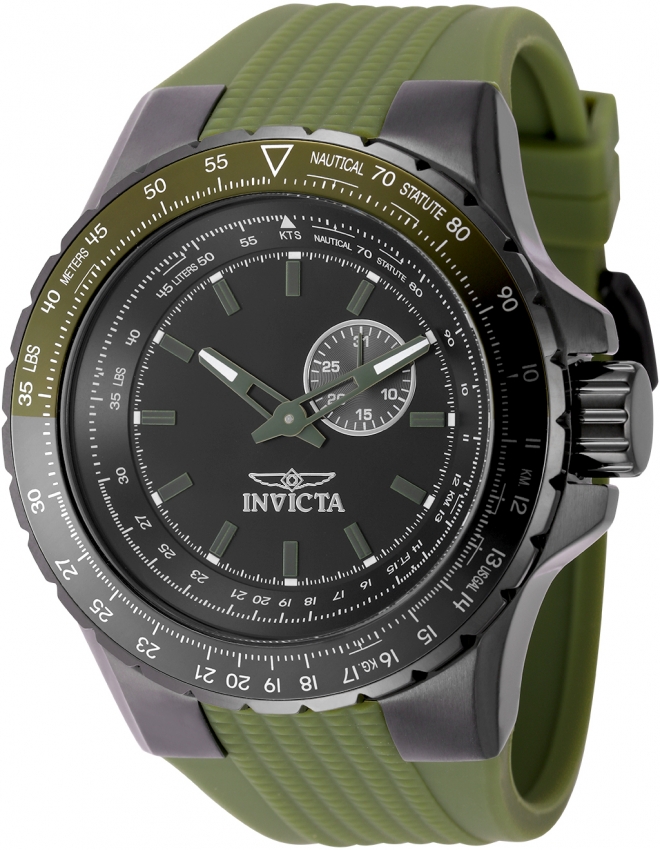 invicta aviator quartz black dial men's watch 49733 invicta aviator quartz black dial men's watch 49733