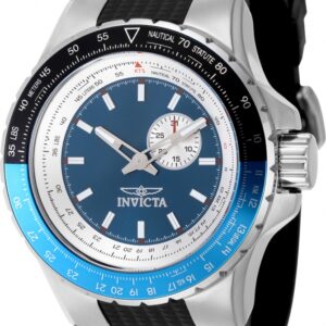 Home invicta aviator quartz blue dial men's watch 49717