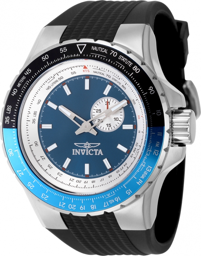 invicta aviator quartz blue dial men's watch 49717 invicta aviator quartz blue dial men's watch 49717