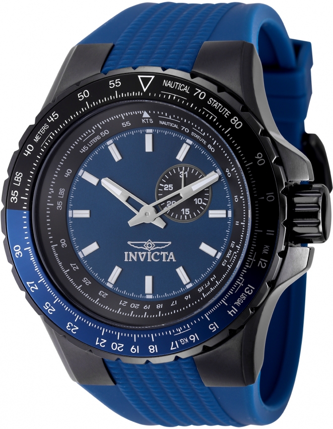 invicta aviator quartz blue dial men's watch 49722 invicta aviator quartz blue dial men's watch 49722