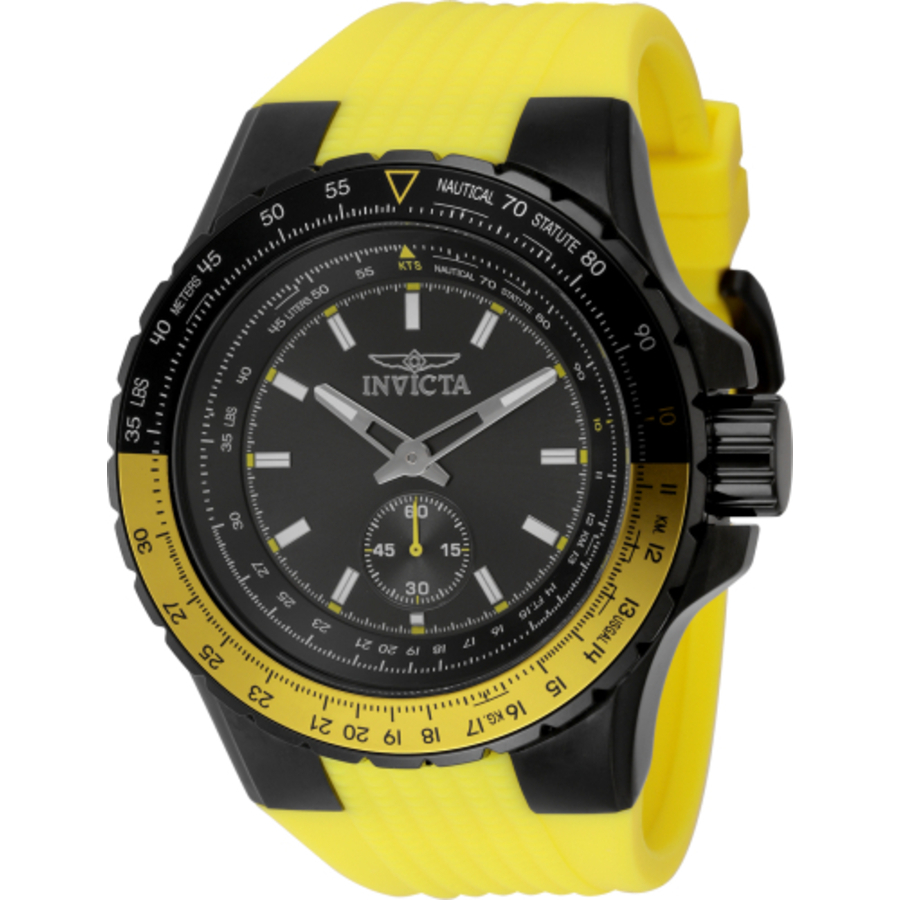 invicta aviator quartz gunmetal dial men's watch 49301 invicta aviator quartz gunmetal dial men's watch 49301