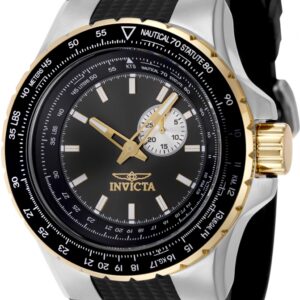 Home invicta aviator quartz gunmetal dial men's watch 49718