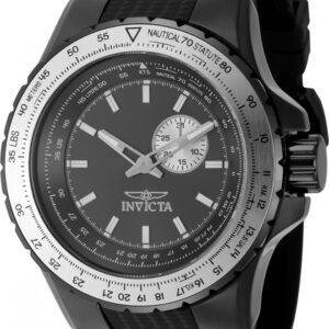invicta aviator quartz gunmetal dial men's watch 49720