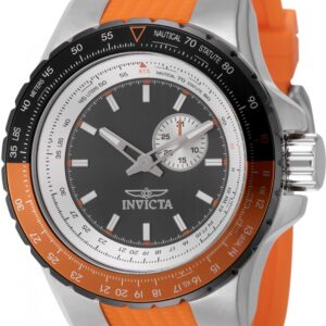 Home invicta aviator quartz gunmetal dial men's watch 49721