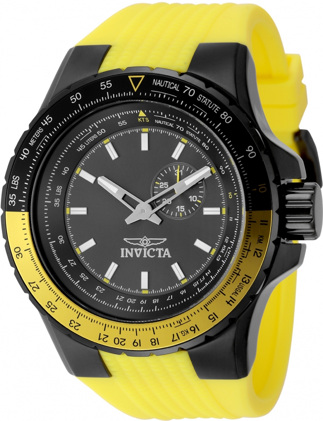 invicta aviator quartz gunmetal dial men's watch 49723 invicta aviator quartz gunmetal dial men's watch 49723
