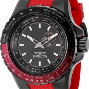 Home invicta aviator quartz gunmetal dial men's watch 49724