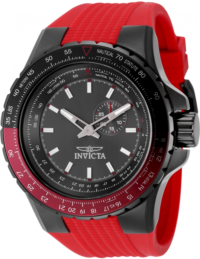 invicta aviator quartz gunmetal dial men's watch 49724 invicta aviator quartz gunmetal dial men's watch 49724