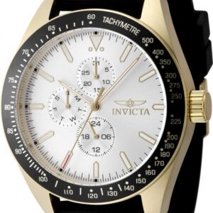 Home invicta aviator quartz silver dial men's watch 48857