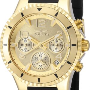 Витрина invicta blu chronograph quartz gold dial ladies watch 36909