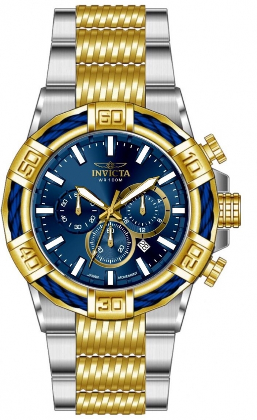 invicta bolt chronograph gmt quartz blue dial men's watch 49903 invicta bolt chronograph gmt quartz blue dial men's watch 49903