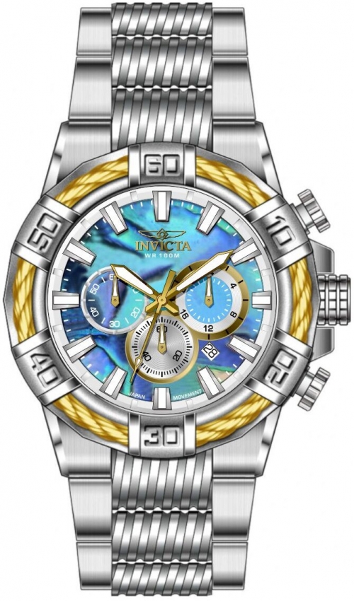 invicta bolt chronograph gmt quartz iridescent dial men's watch 49897 invicta bolt chronograph gmt quartz iridescent dial men's watch 49897