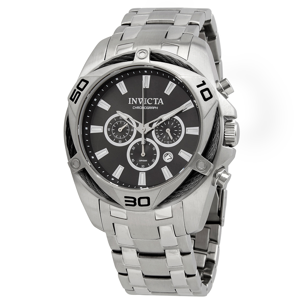 invicta bolt chronograph quartz black dial men's watch 32372 invicta bolt chronograph quartz black dial men's watch 32372