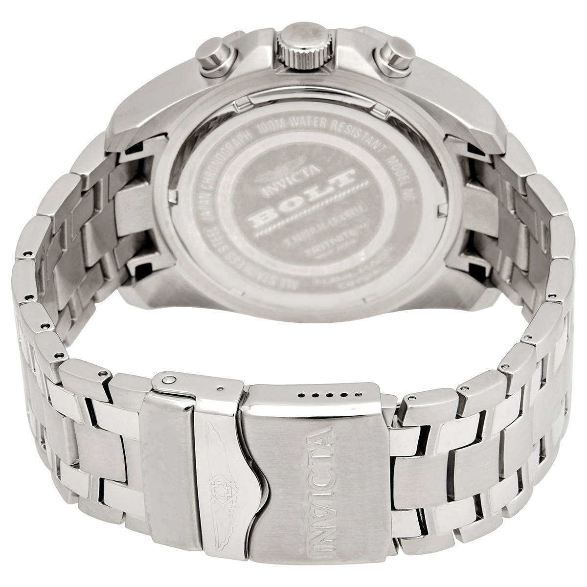invicta bolt chronograph quartz black dial men's watch 32372 invicta bolt chronograph quartz black dial men's watch 32372