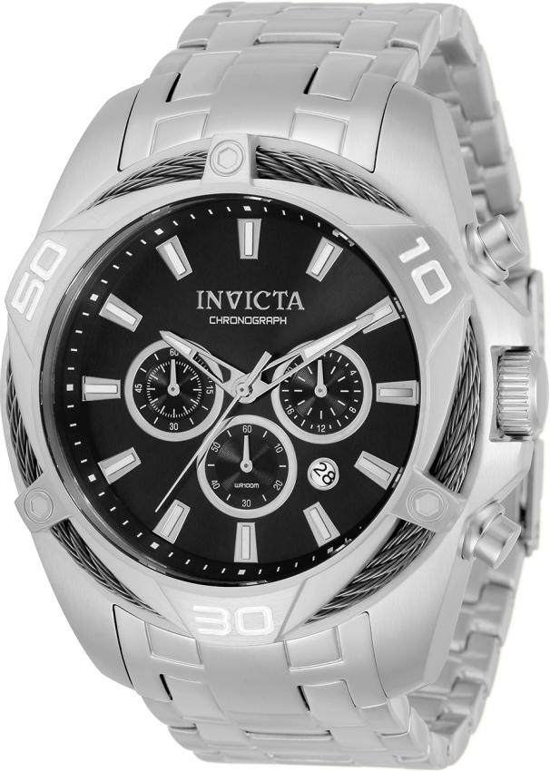 invicta bolt chronograph quartz grey dial men's watch 34118 invicta bolt chronograph quartz grey dial men's watch 34118