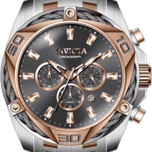 Витрина invicta bolt chronograph quartz grey dial men's watch 34135