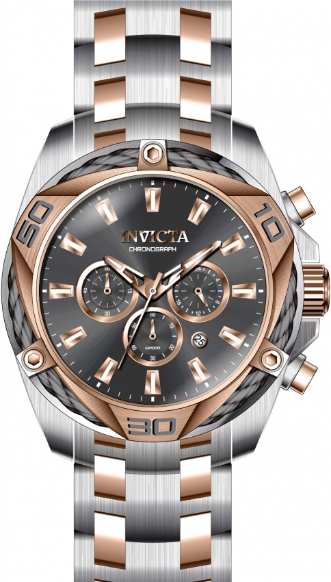 invicta bolt chronograph quartz grey dial men's watch 34135 invicta bolt chronograph quartz grey dial men's watch 34135