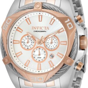 Витрина invicta bolt chronograph quartz silver dial men's watch 34134