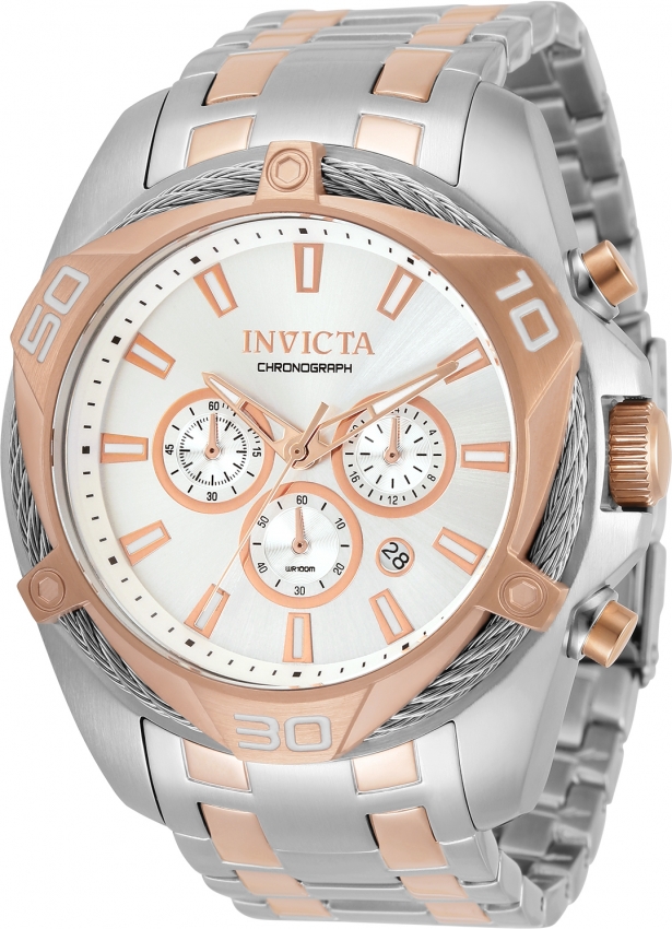 invicta bolt chronograph quartz silver dial men's watch 34134 invicta bolt chronograph quartz silver dial men's watch 34134