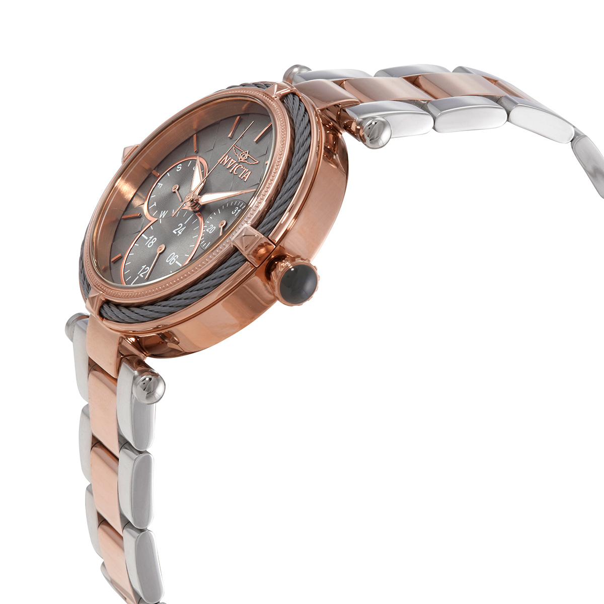 invicta bolt gunmetal dial two tone ladies watch 28963 invicta bolt gunmetal dial two tone ladies watch 28963