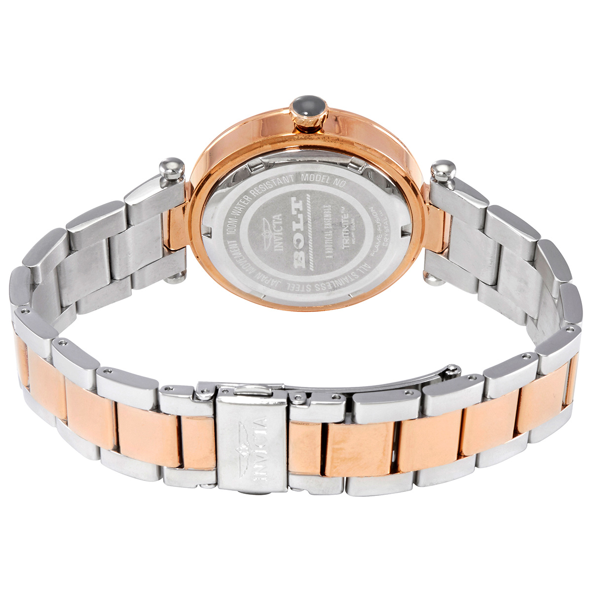 invicta bolt gunmetal dial two tone ladies watch 28963 invicta bolt gunmetal dial two tone ladies watch 28963