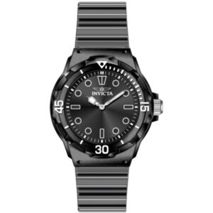 Home invicta celestial quartz black dial ladies watch 49208