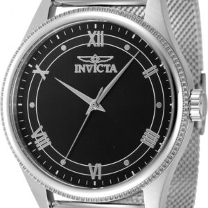 invicta celestial quartz black dial men's watch 48479