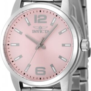 Home invicta celestial quartz pink dial ladies watch 48501