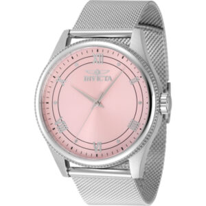 invicta celestial quartz pink dial men's watch 48485