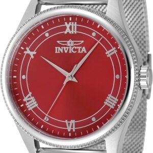 Home invicta celestial quartz red dial men's watch 48484