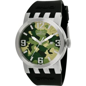invicta dna quartz date green dial men's watch 10453
