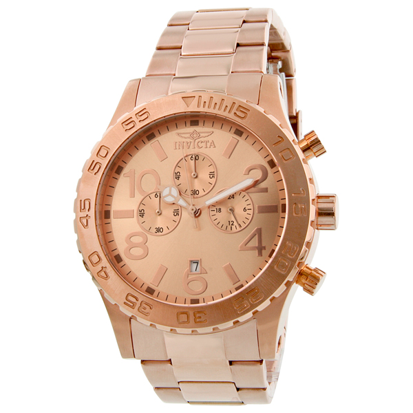 invicta elegant ocean chronograph rose dial rose gold tone men's watch 1271 invicta elegant ocean chronograph rose dial rose gold tone men's watch 1271