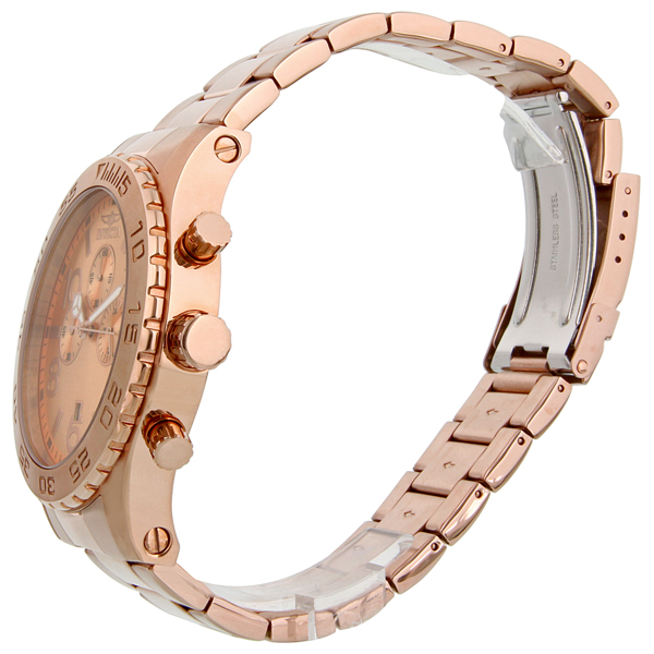 invicta elegant ocean chronograph rose dial rose gold tone men's watch 1271 invicta elegant ocean chronograph rose dial rose gold tone men's watch 1271