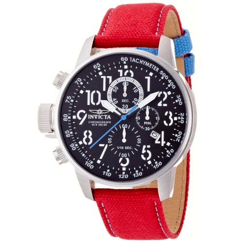 invicta force lefty chronograph black dial red nylon lefty men's watch 12070 invicta force lefty chronograph black dial red nylon lefty men's watch 12070