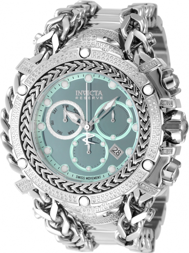 invicta gladiator chronograph quartz diamond turquoise dial men's watch 48416 invicta gladiator chronograph quartz diamond turquoise dial men's watch 48416