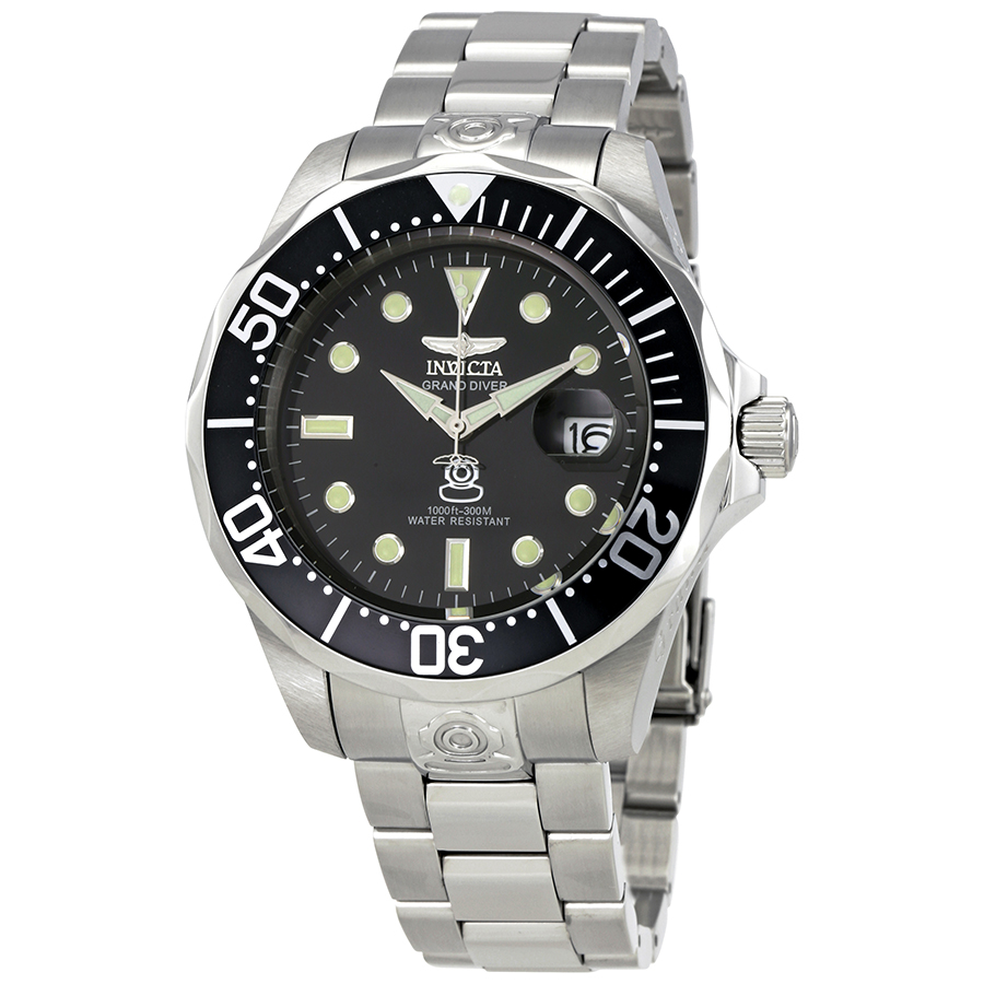 invicta pro diver grand diver automatic black dial men's watch 3044 invicta pro diver grand diver automatic black dial men's watch 3044