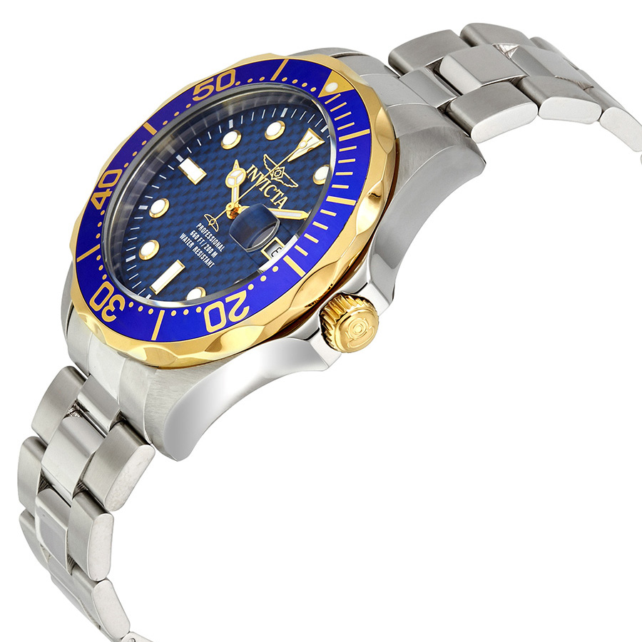 invicta grand diver blue carbon fiber dial men's watch 12566 invicta grand diver blue carbon fiber dial men's watch 12566