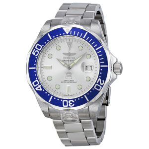 Home invicta grand diver silver dial men's watch 3046