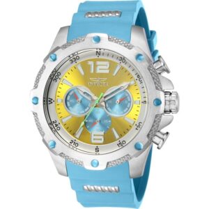 Home invicta i force chronograph gmt quartz gold dial men's watch 43005