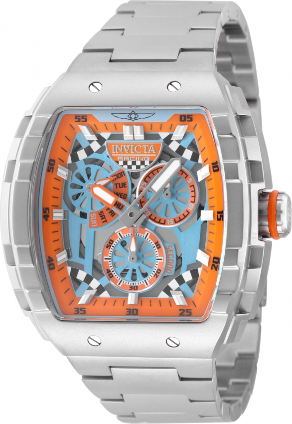 invicta invicta racing light blue and orange dial men's watch 49220 invicta invicta racing light blue and orange dial men's watch 49220
