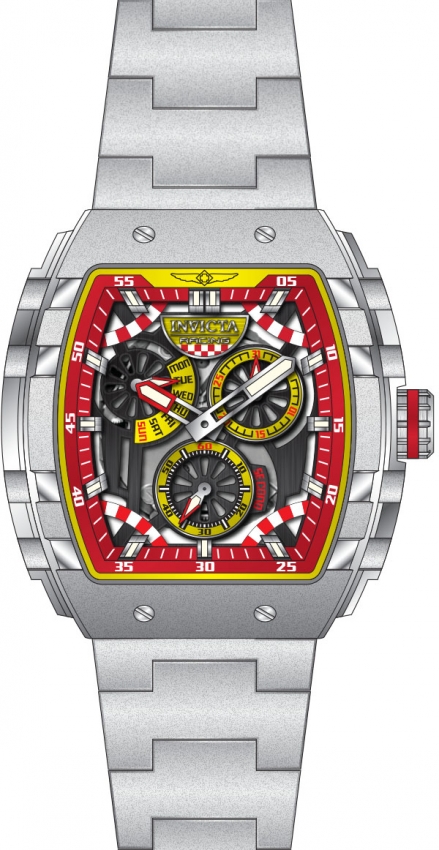 invicta invicta racing yellow and red and black dial men's watch 49221 invicta invicta racing yellow and red and black dial men's watch 49221