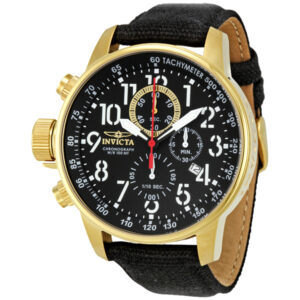 Home invicta i force lefty chronograph black dial gold tone lefty men's watch 1515