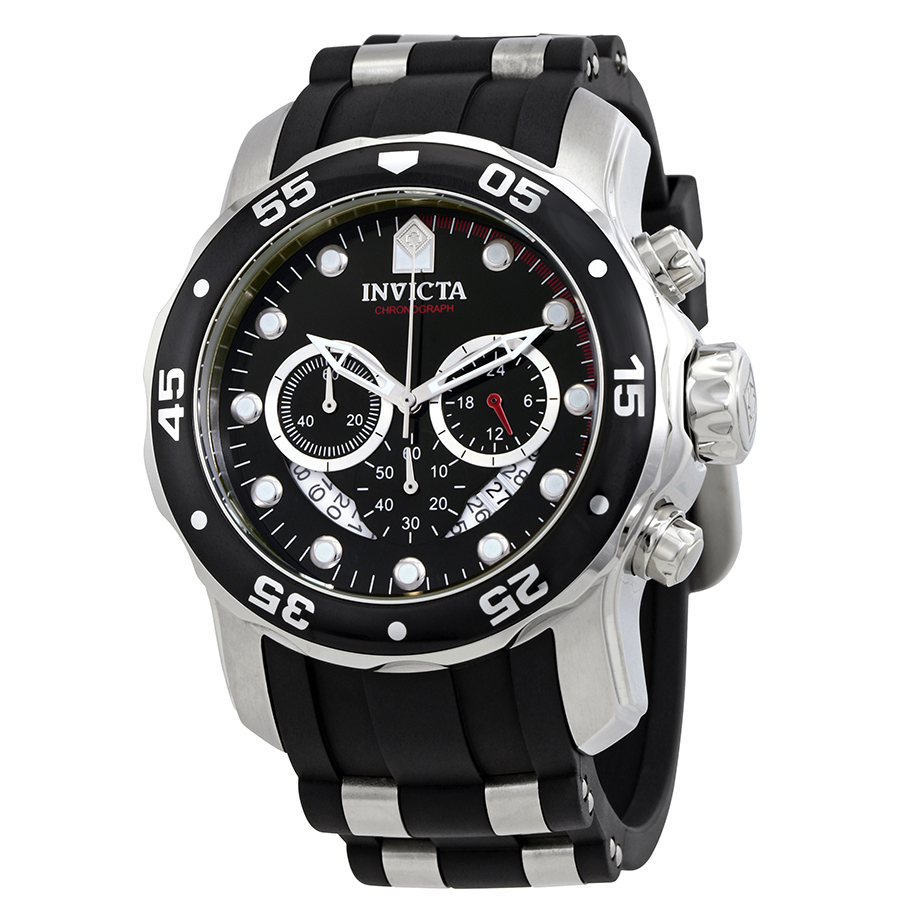 invicta men pro diver ocean master chronograph black dial black rubber watch 6977 invicta men pro diver ocean master chronograph black dial black rubber watch 6977