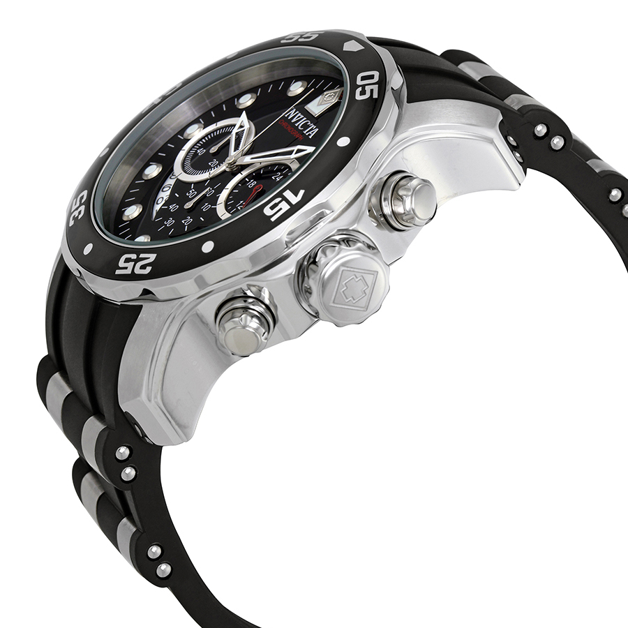 invicta men pro diver ocean master chronograph black dial black rubber watch 6977 invicta men pro diver ocean master chronograph black dial black rubber watch 6977