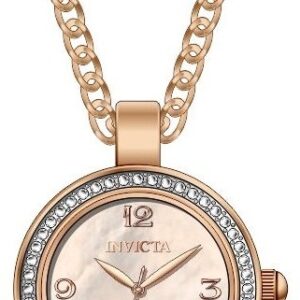 Витрина invicta mini angel quartz crystal rose gold dial ladies watch 49933