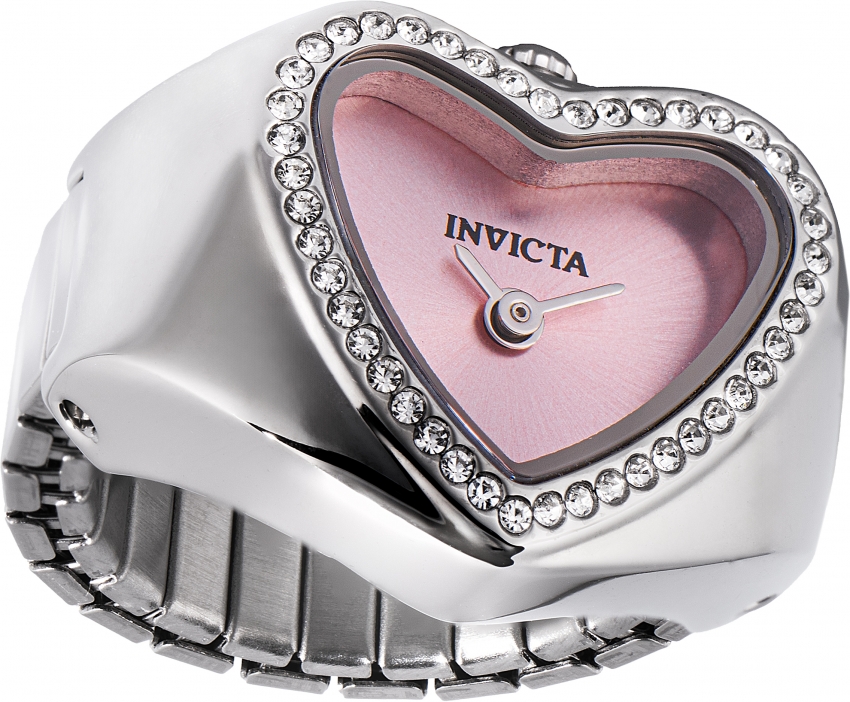 invicta mini ring watch angel quartz crystal pink dial ladies watch 49571 invicta mini ring watch angel quartz crystal pink dial ladies watch 49571