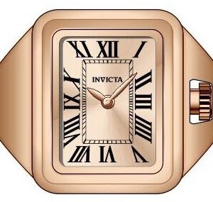 invicta mini ring watch angel quartz rose gold dial ladies watch 49896