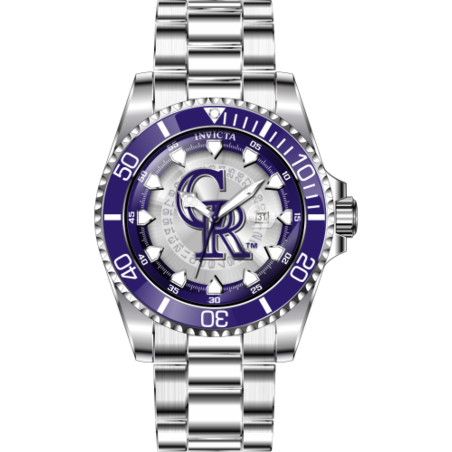 invicta mlb colorado rockies quartz men's watch 43462 invicta mlb colorado rockies quartz men's watch 43462