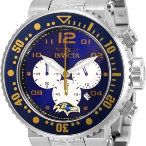 Home invicta nfl baltimore ravens chronograph quartz men's watch 30257