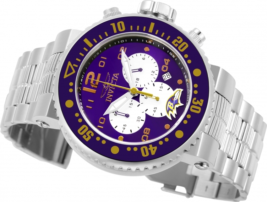 invicta nfl baltimore ravens chronograph quartz men's watch 30257 invicta nfl baltimore ravens chronograph quartz men's watch 30257
